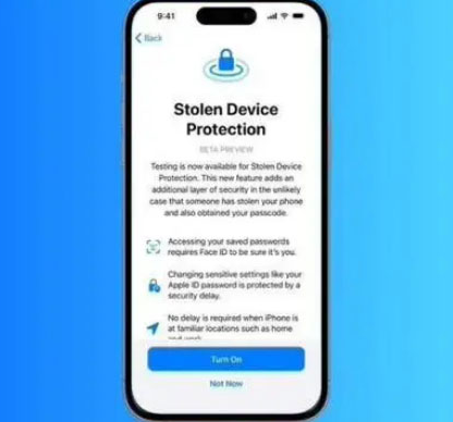 盘山苹果授权维修店分享被盗设备保护功能开启方法 