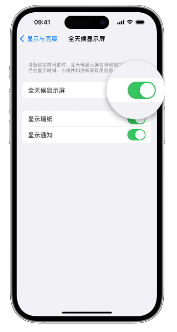 盘山苹果14维修店分享如何自定义 iPhone 14 Pro 常亮显示屏 