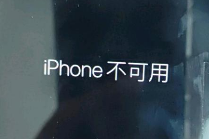 盘山苹果服务网点分享锁屏界面显示“iPhone 不可用”如何解决 